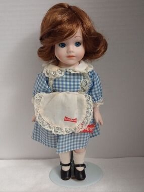 Little Debbie 30th Anniversary Porcelain Doll With Stand Vintage 1990 - No Hat